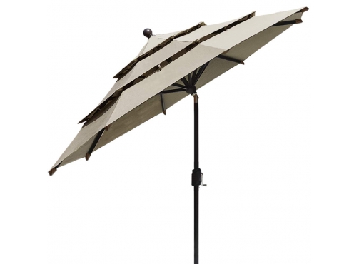 Eliteshade Sunbrella 9ft Triple Tiers Market Patio Outdoor Umbrella On Sale On Eurmax Com