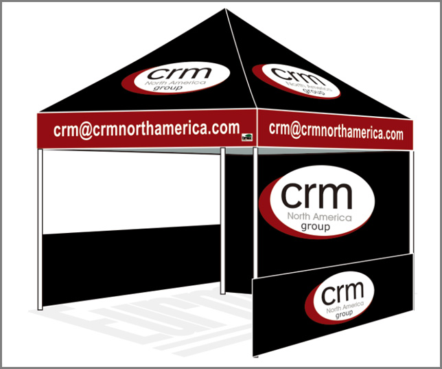 10x10 Custom Canopy booth crm C1298