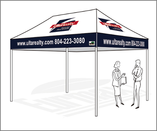 10X15 Custom Pop Up Canopy ULTAREALTY C4515