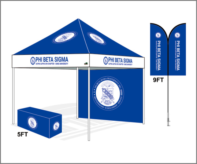 10x10 Custom Pop Up Canopy With Back Wall phi C5012