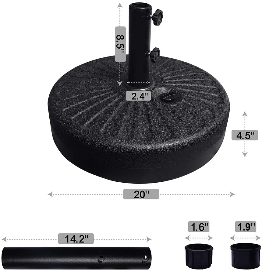 Water Filled Umbrella Base Is Durable And Reliable