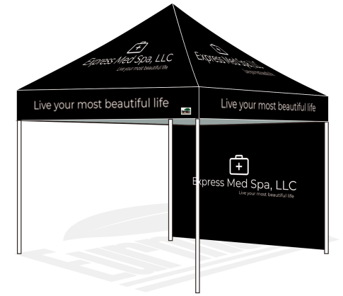 10x10 Custom Canopy Express Med Spa C13092