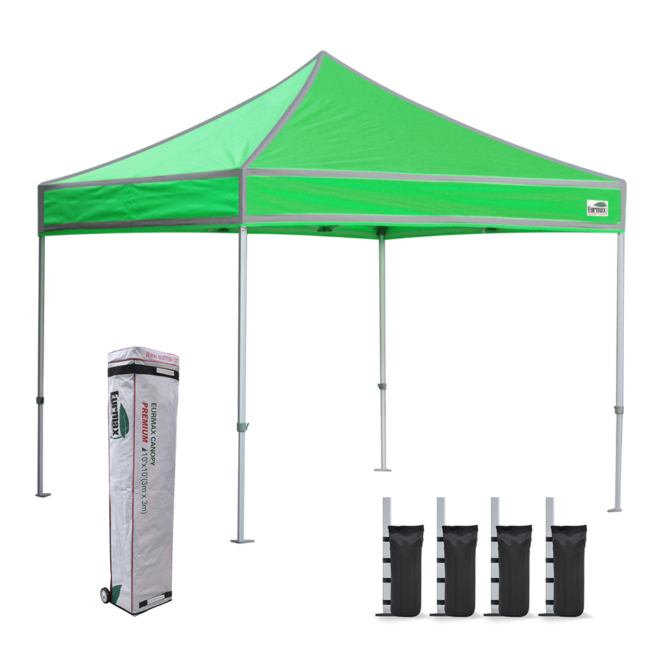 Eurmax Premium 10' x 10' Instant Canopy Tent White with Enclosure